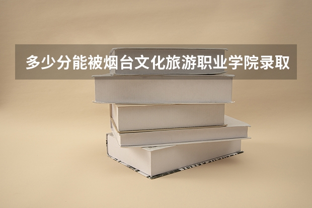 多少分能被烟台文化旅游职业学院录取