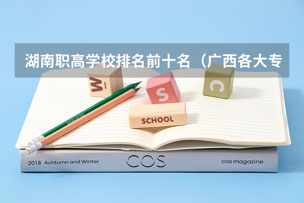 湖南职高学校排名前十名（广西各大专科学校排名）