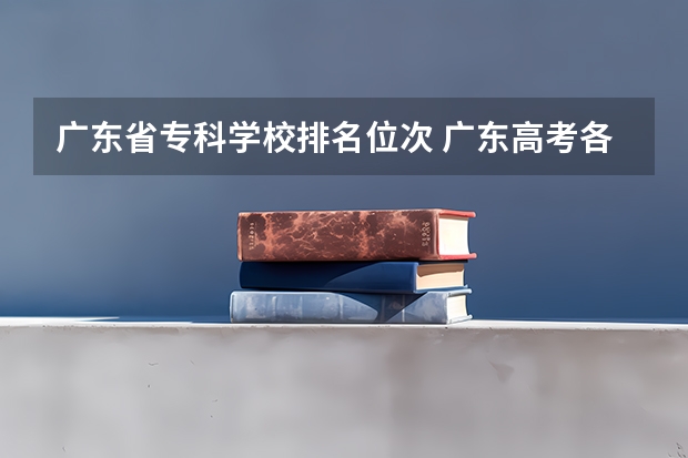 广东省专科学校排名位次 广东高考各学校录取分数线
