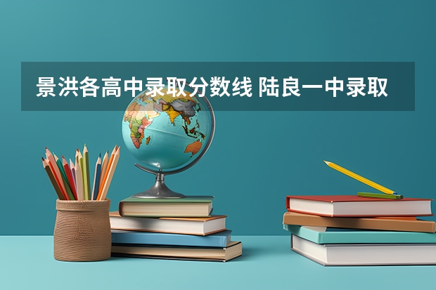 景洪各高中录取分数线 陆良一中录取分数线