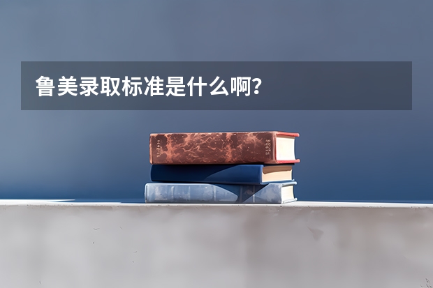 鲁美录取标准是什么啊？