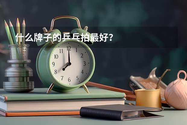 什么牌子的乒乓拍最好?