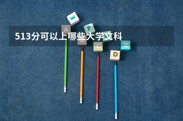 513分可以上哪些大学文科