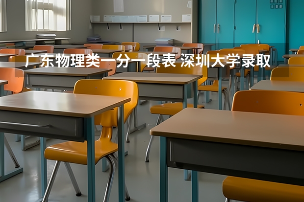 广东物理类一分一段表 深圳大学录取分数线