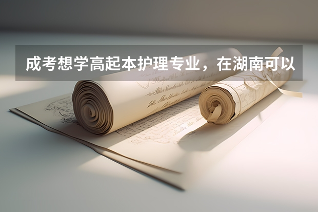 成考想学高起本护理专业，在湖南可以选择哪些学校？