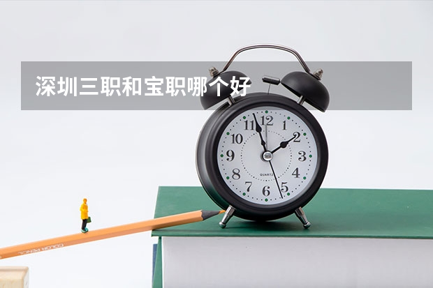 深圳三职和宝职哪个好