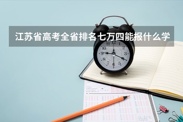 江苏省高考全省排名七万四能报什么学校