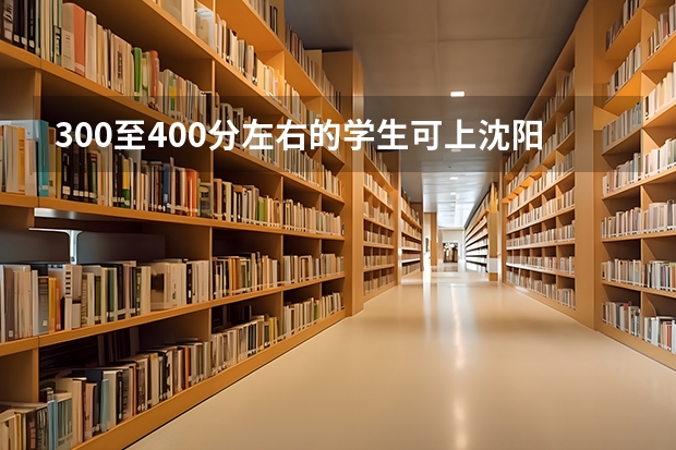 300至400分左右的学生可上沈阳市内的 什么专科学校