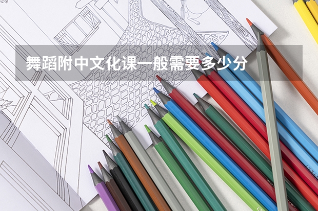 舞蹈附中文化课一般需要多少分