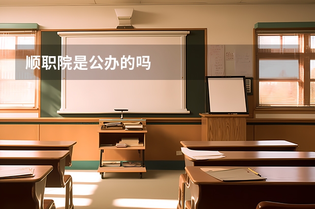顺职院是公办的吗