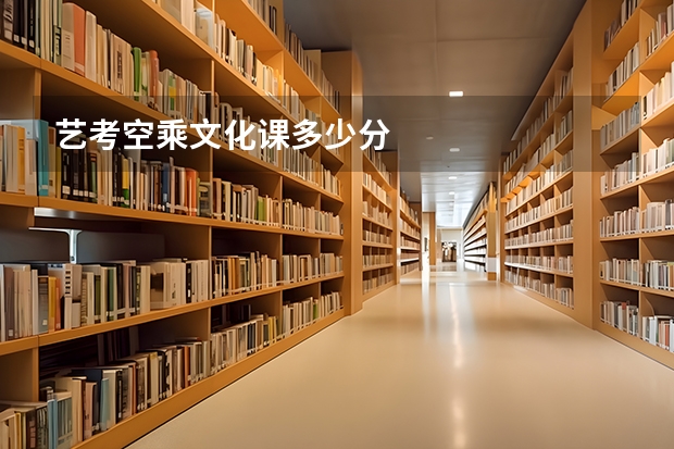 艺考空乘文化课多少分