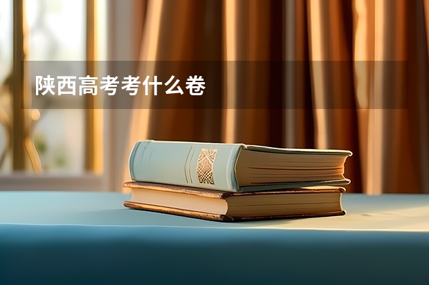 陕西高考考什么卷