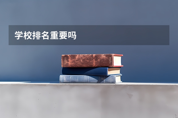 学校排名重要吗