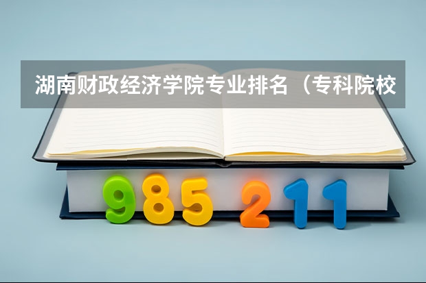 湖南财政经济学院专业排名(专科院校全国排名公办)