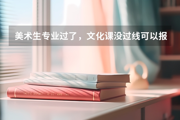 美术生专业过了，文化课没过线可以报二本吗