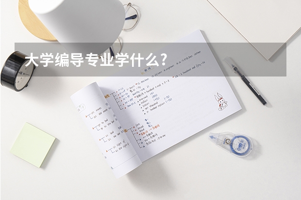 大学编导专业学什么?