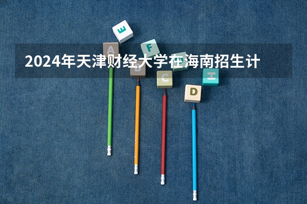 2024年天津财经大学在海南招生计划（招生人数）