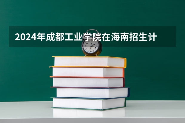 2024年成都工业学院在海南招生计划（招生人数）