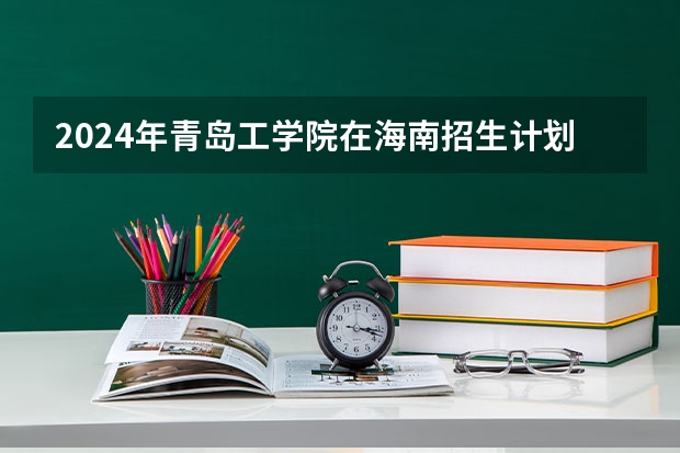 2024年青岛工学院在海南招生计划（招生人数）