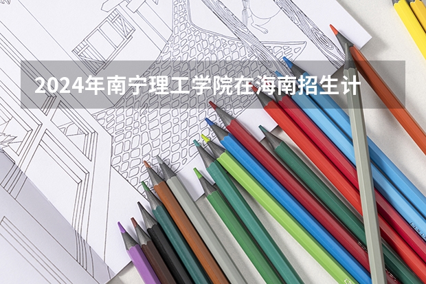 2024年南宁理工学院在海南招生计划（招生人数）