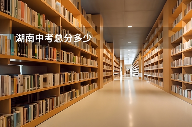 湖南中考总分多少
