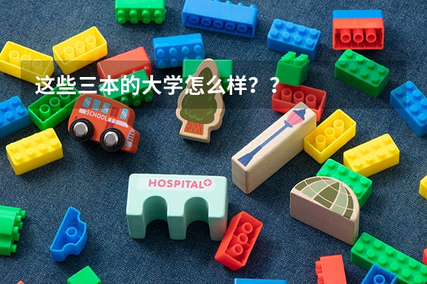 这些三本的大学怎么样??