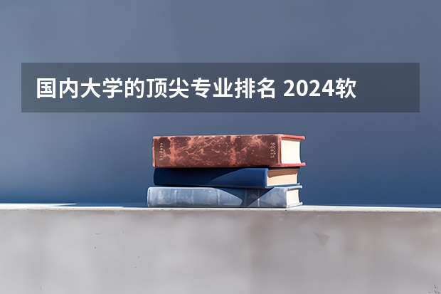 国内大学的顶尖专业排名 2024软科中国大学专业排名汇总