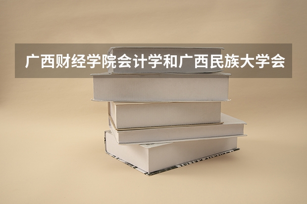 广西财经学院会计学和广西民族大学会计学有什么不同？