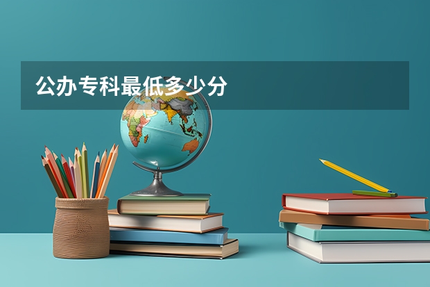 公办专科最低多少分