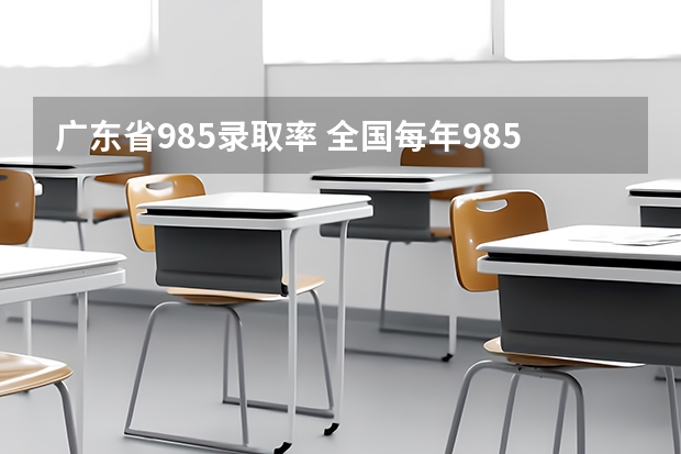 广东省985录取率 全国每年985录取率