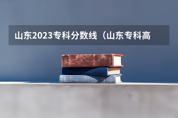 山东2023专科分数线（山东专科高考分数线）