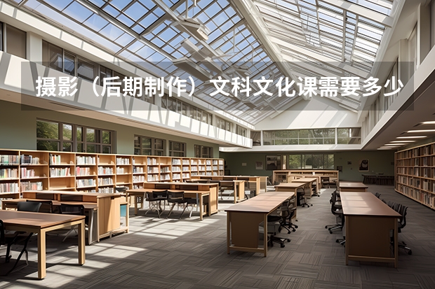 摄影（后期制作）文科文化课需要多少分？
