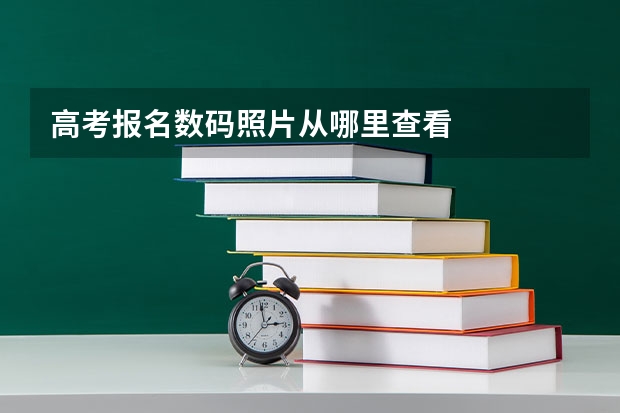 高考报名数码照片从哪里查看