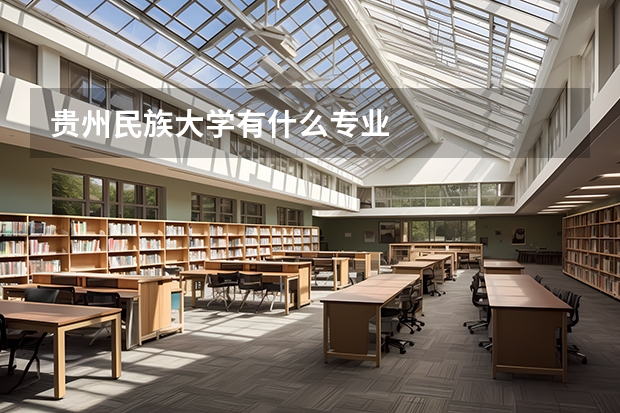 贵州民族大学有什么专业