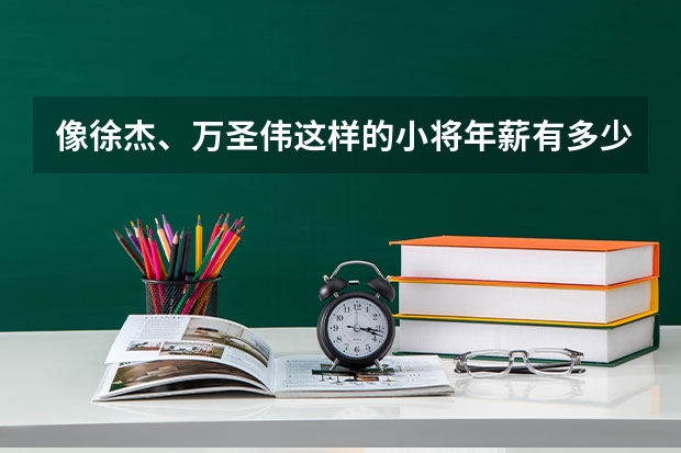 像徐杰、万圣伟这样的小将年薪有多少?有草根球星打野球收入高吗?