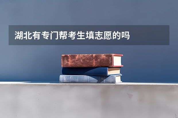 湖北有专门帮考生填志愿的吗