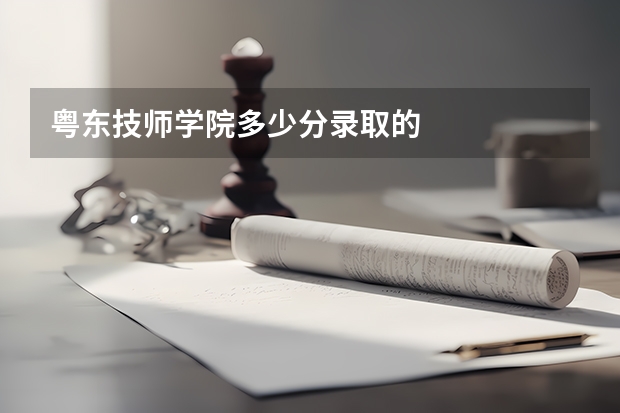 粤东技师学院多少分录取的