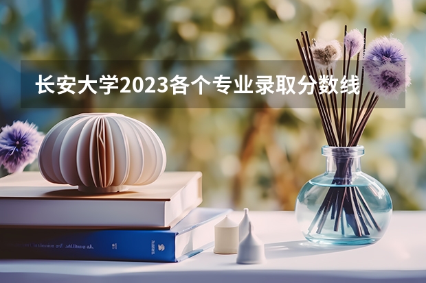 长安大学2023各个专业录取分数线 长安大学法学专业录取分数线