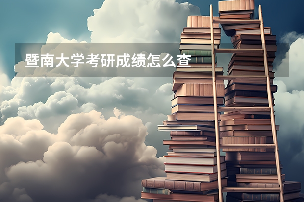 暨南大学考研成绩怎么查