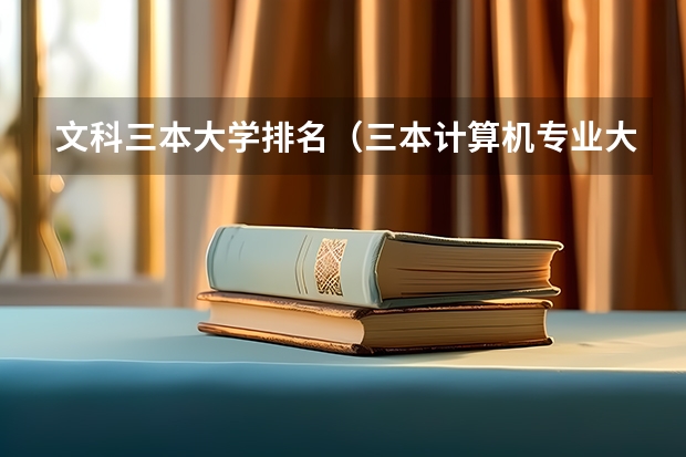文科三本大学排名（三本计算机专业大学排名及分数线？）