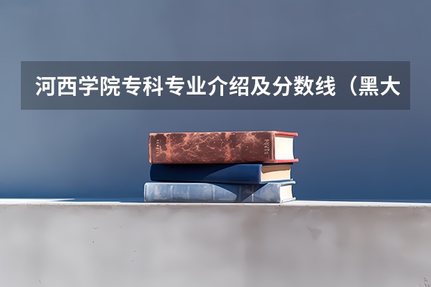 河西学院专科专业介绍及分数线（黑大俄语系广西录取分数线）